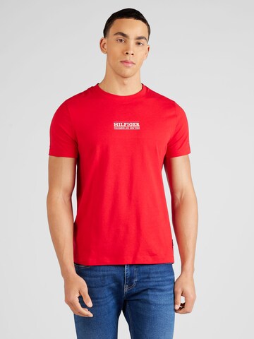 TOMMY HILFIGER - Camisa em vermelho: frente