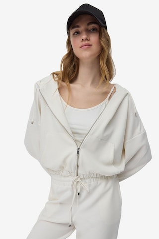 No Matter What Sweatvest in Beige: voorkant