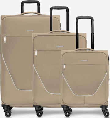 Stratic Suitcase set 'Taska' in Beige: front