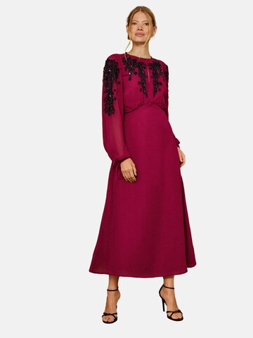 Robe-chemise love & roses en rouge : devant