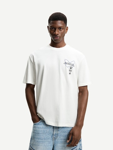 Bershka Shirt in White