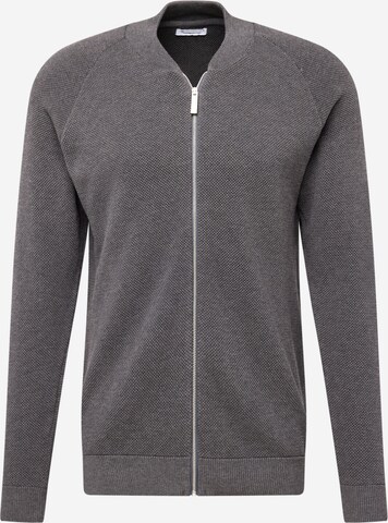 Vestes en maille KnowledgeCotton Apparel en gris : devant