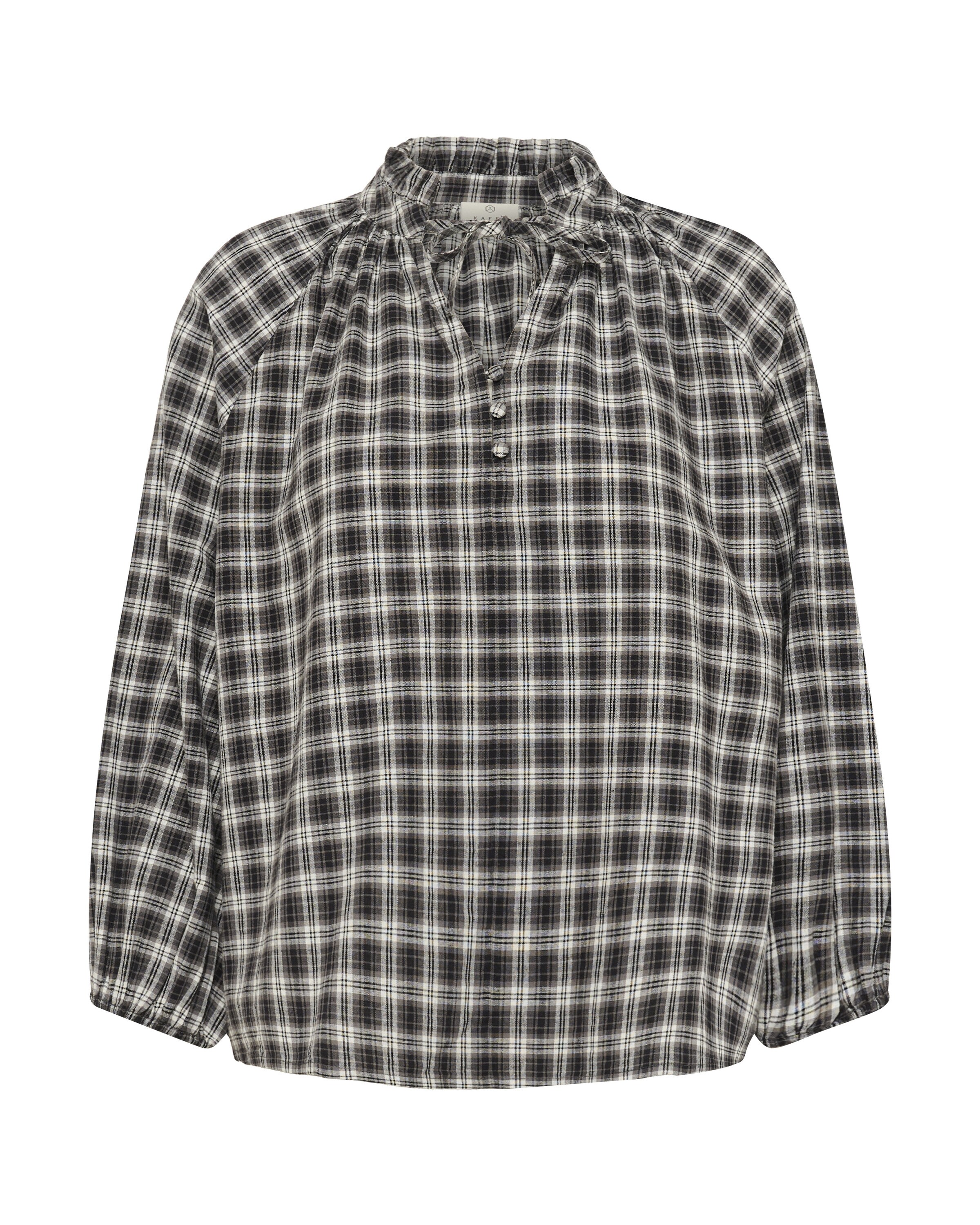 Kaffe Blouse 'Elna' in Zwart: voorkant