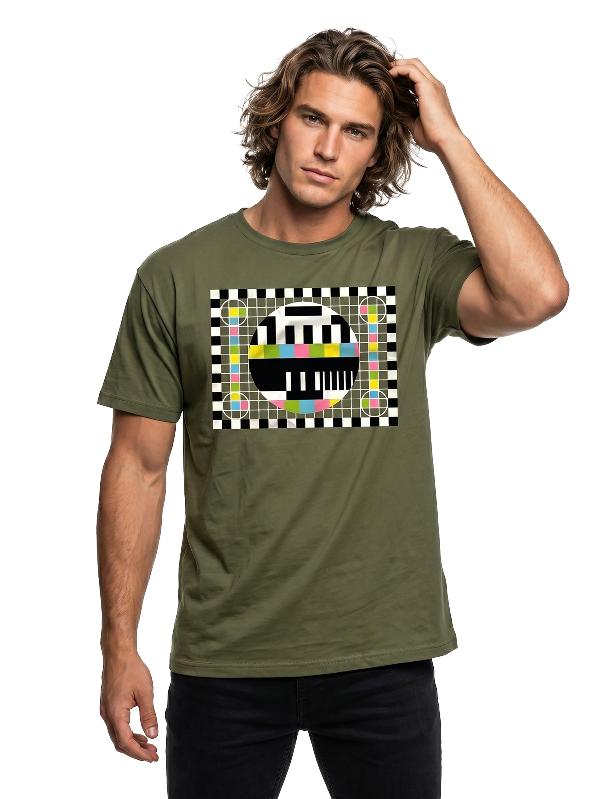 MAKAYA Shirt 'Testbild' in Green