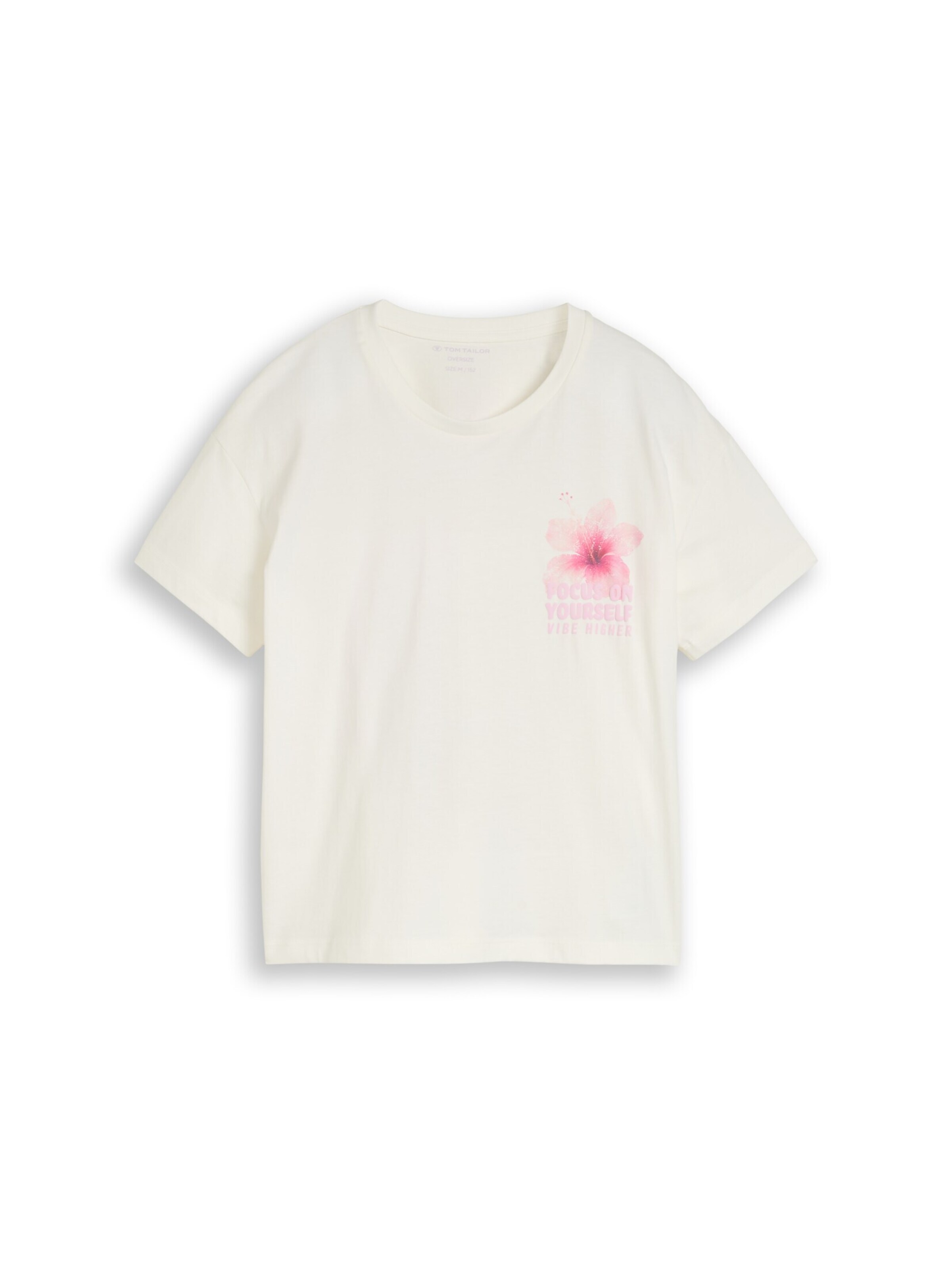 TOM TAILOR T-Shirt in Weiß: Vorderseite