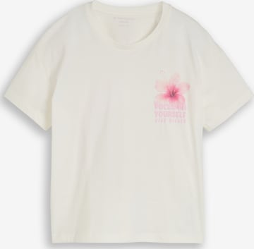 TOM TAILOR T-Shirt in Weiß: Vorderseite