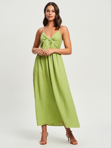 Sável Dress in Green: front