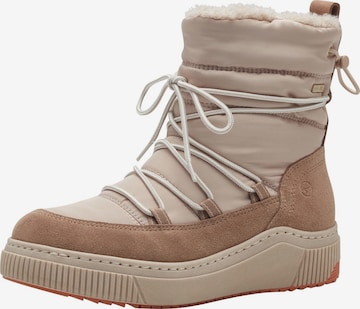 Tamaris Schnürstiefelette in Beige: Vorderseite