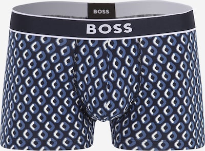 BOSS Orange Boxershorts in ecru / taubenblau / dunkelblau / weiß, Produktansicht