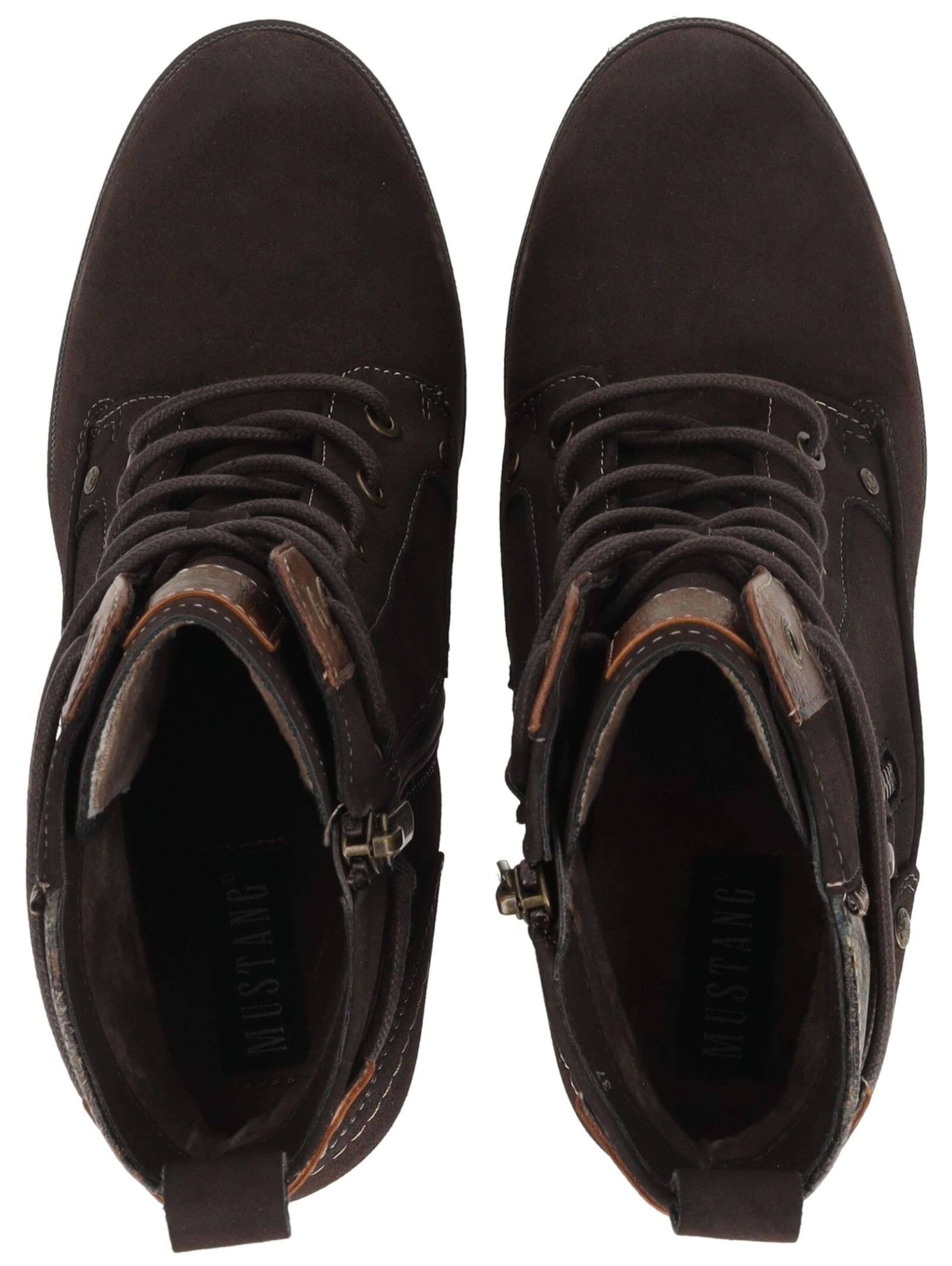 Bottines à lacets MUSTANG en marron