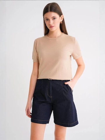 Pullover di MixRay in beige: frontale