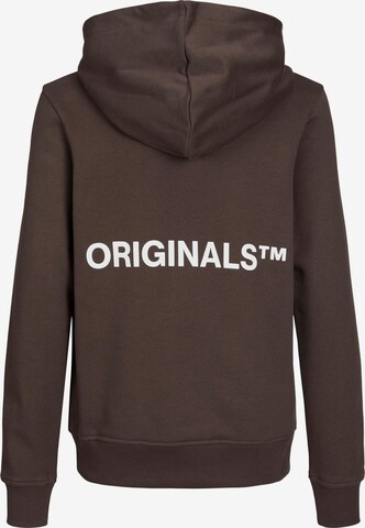 Jack & Jones Junior Sweatshirt 'Clean' in Brown