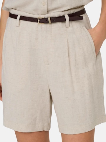regular Pantaloni 'ONLY ONLSIESTA HW BELT LIN BL SHORT PNT NOOS SHORT' di ONLY in beige