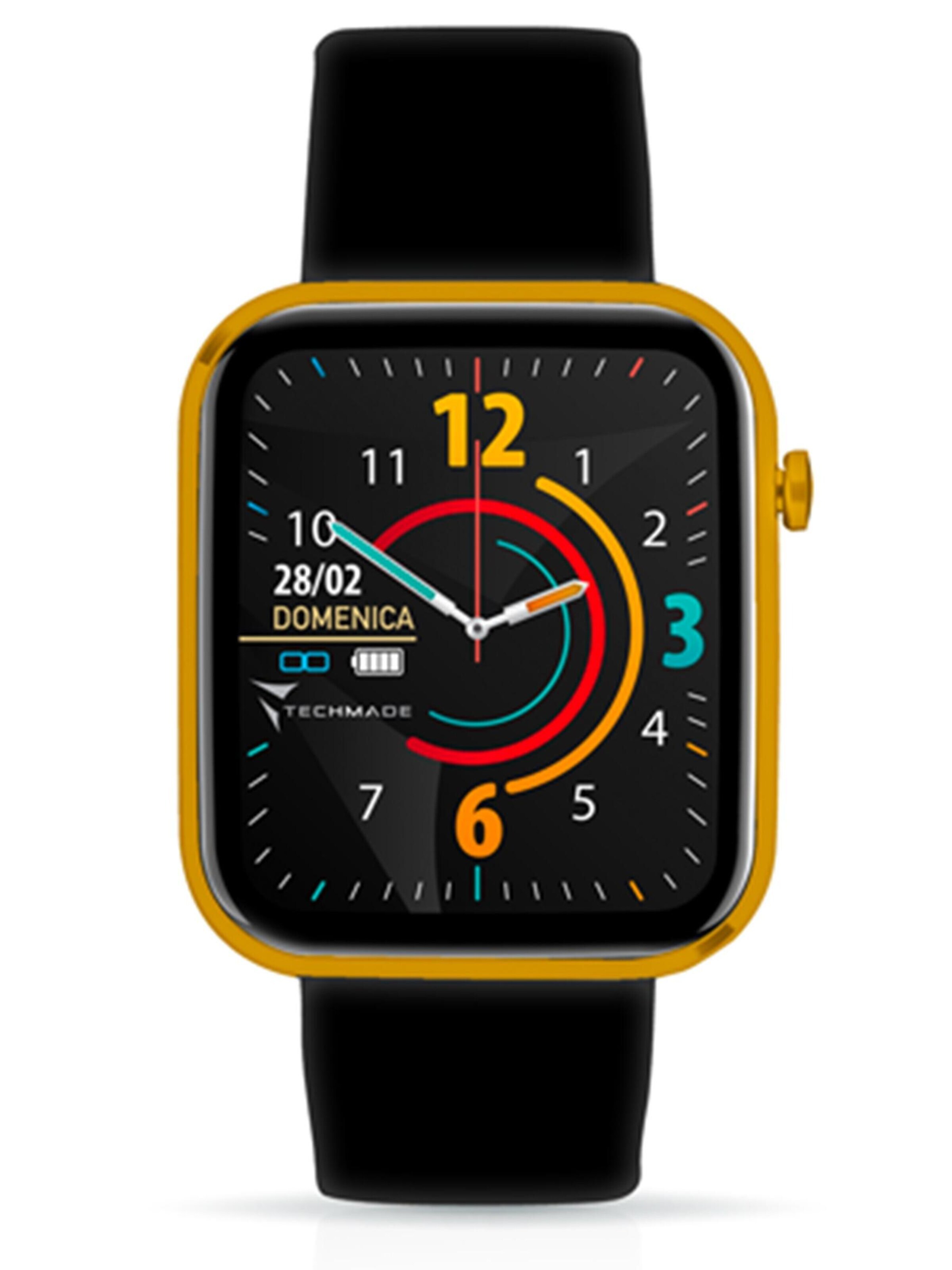 Techmade Digitaluhr 'Hava'‌ in Gold: Vorderseite