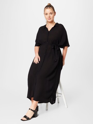 Vero Moda Curve Sukienka koszulowa 'Menny' w kolorze czarny