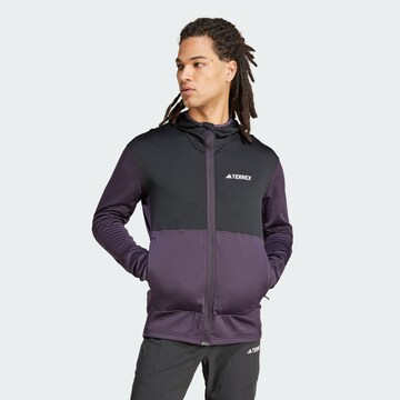 ADIDAS TERREX - Chaqueta polar funcional 'Xperior' en lila: frente