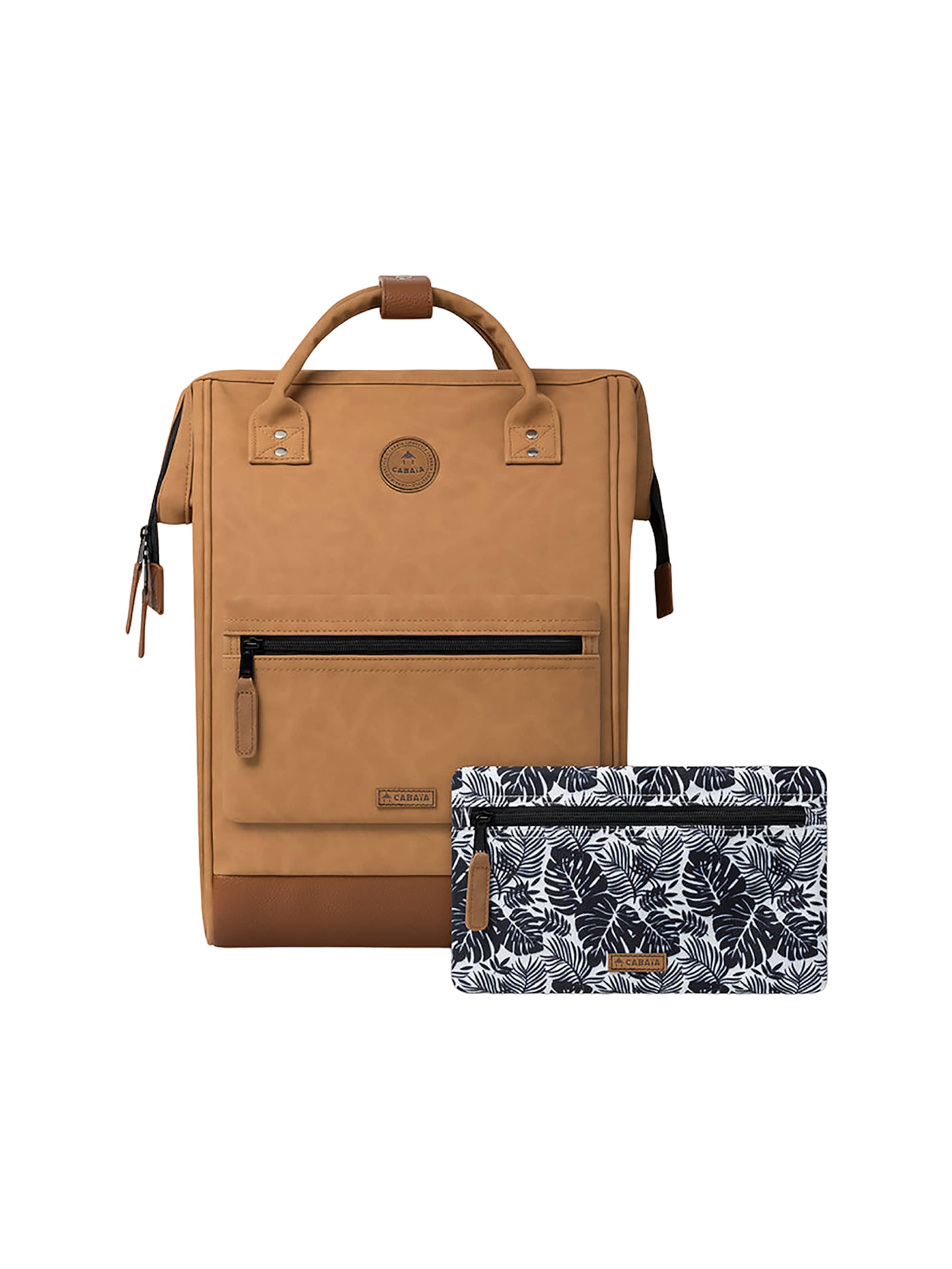 Cabaia Backpack 'Moscow L' in Beige: front