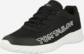 TOM TAILOR Sneakers laag in Zwart: voorkant