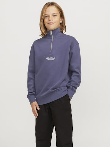Sweat Jack & Jones Junior en bleu : devant