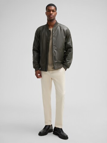 STRELLSON Lederjacke 'Vance' in Grün