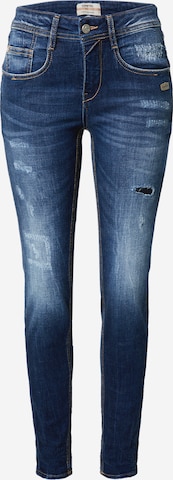 Gang Slimfit Jeans 'Amelie' in Blauw: voorkant