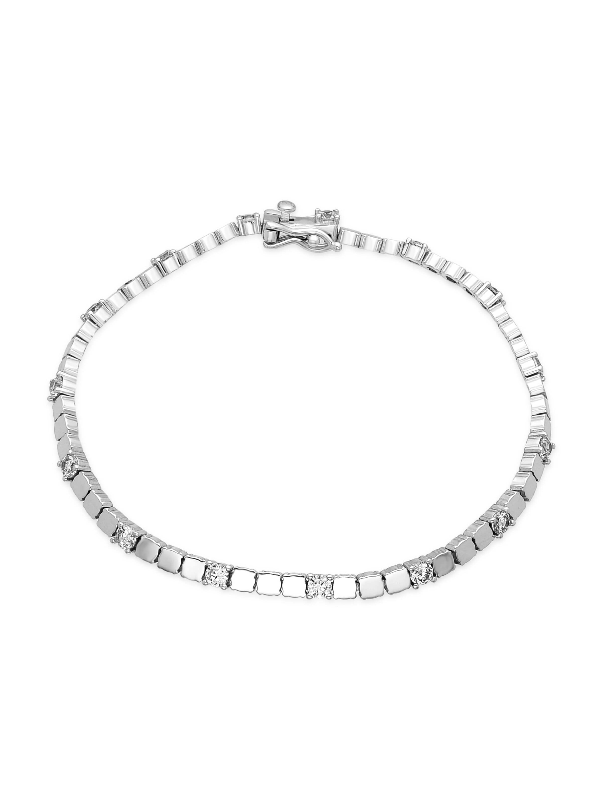 Luxenter Armband 'DORANE'‌‌‌‌‌‌‌ in Silber: Vorderseite