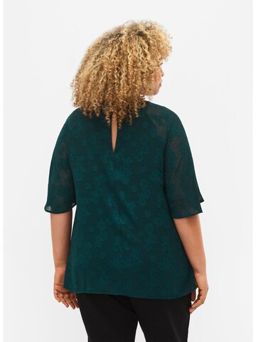 Zizzi Blouse 'Mabby' in Groen