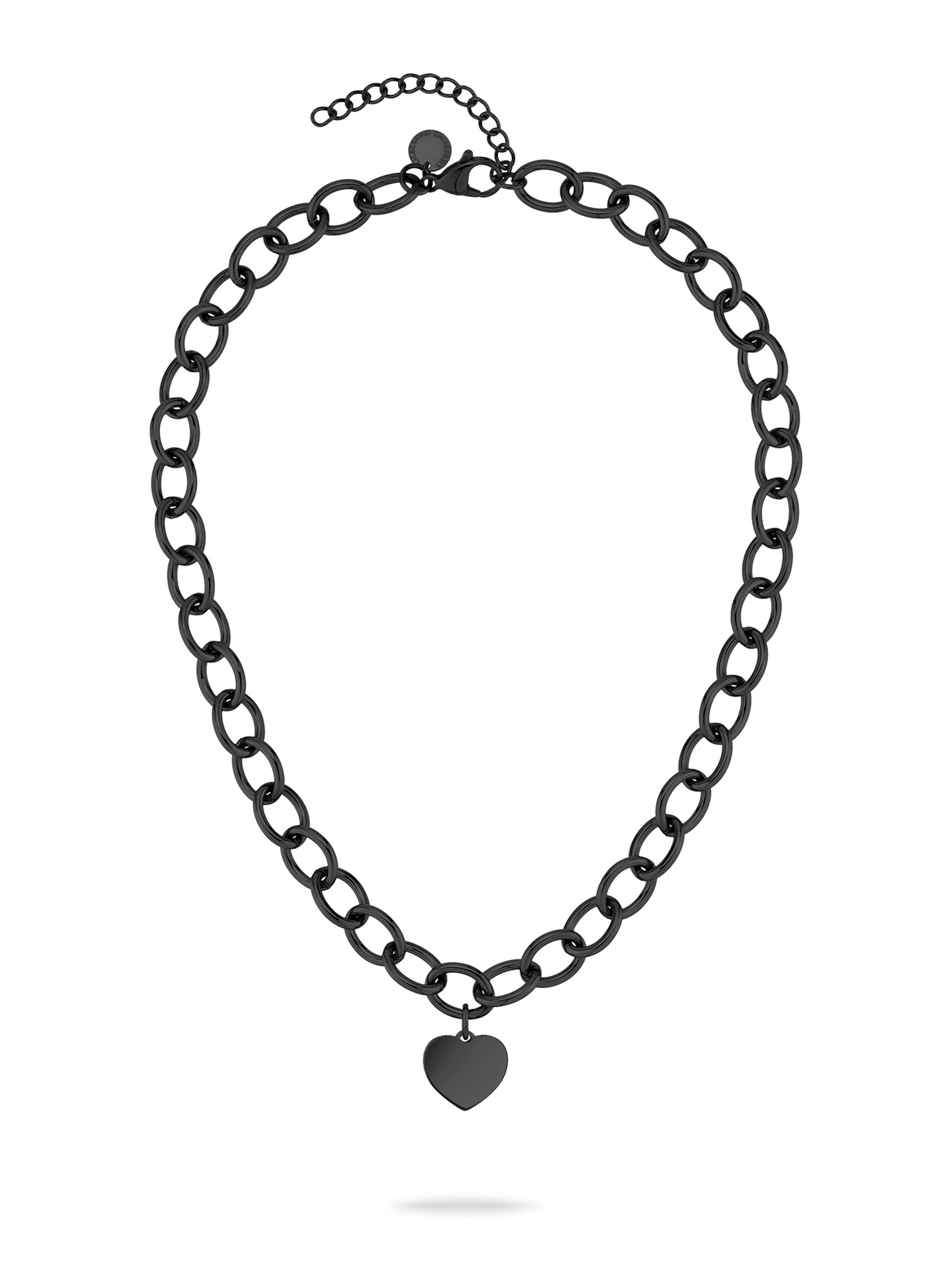 Liebeskind Berlin Necklace 'My Heart' in Black: front