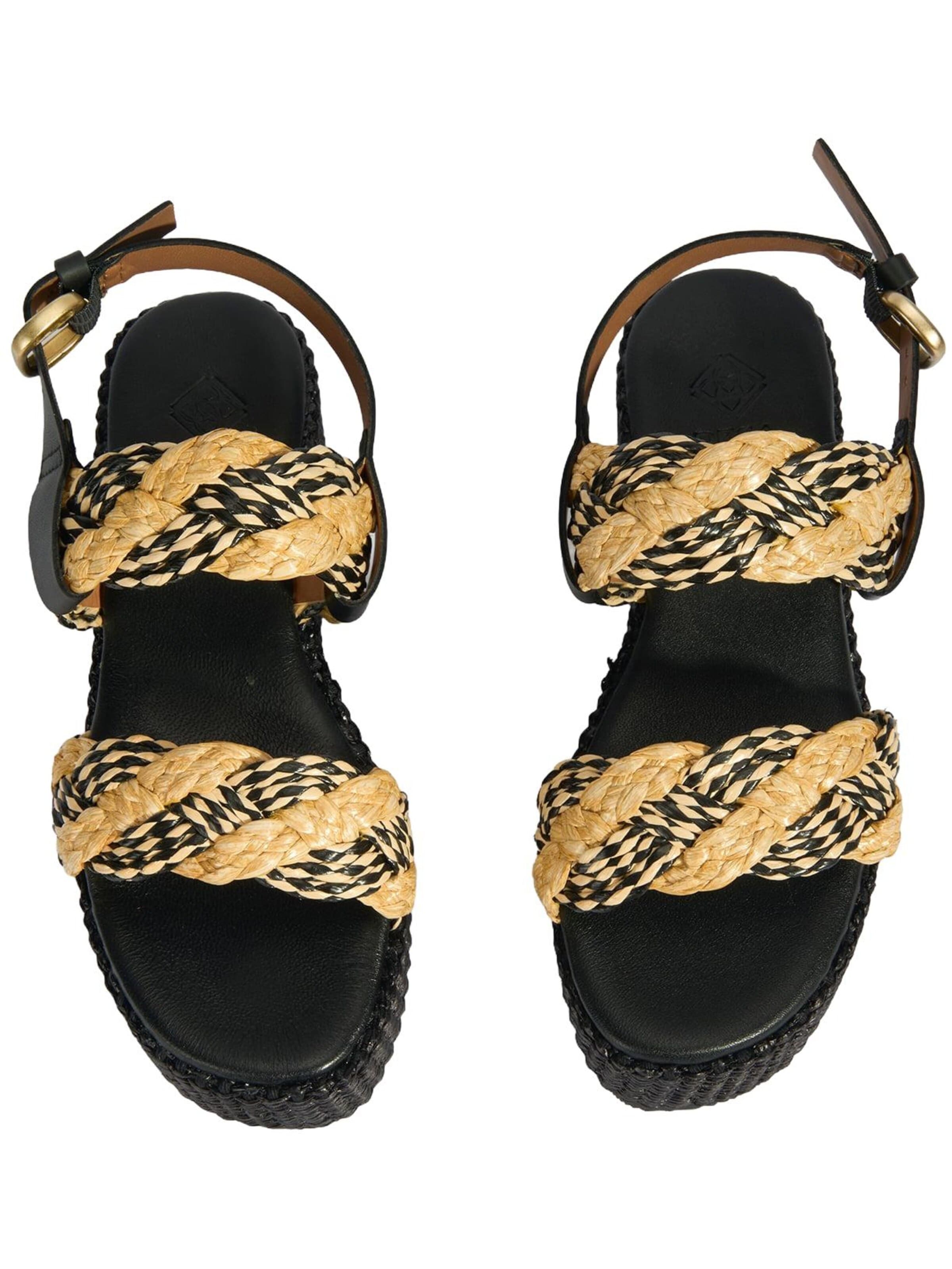 Desa Sandale 'Keilsandalen'‌‌‌‌‌‌ in Schwarz