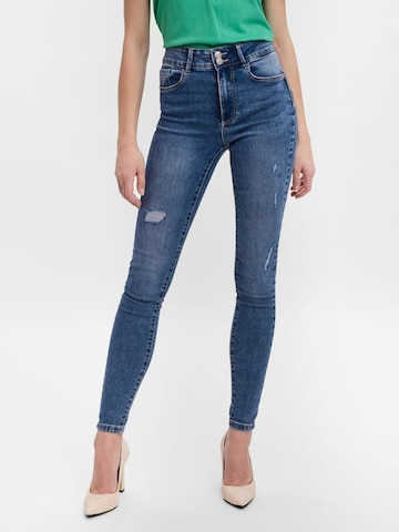 VERO MODA Skinny Jeans in Blauw: voorkant