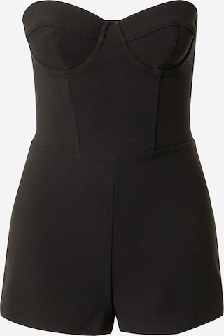 Edikted Jumpsuit in Black: front