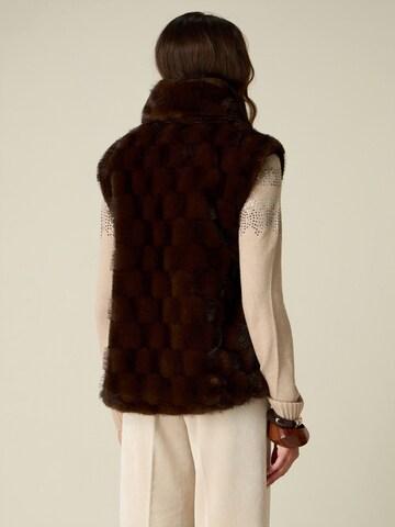 Gilet di oltre in marrone