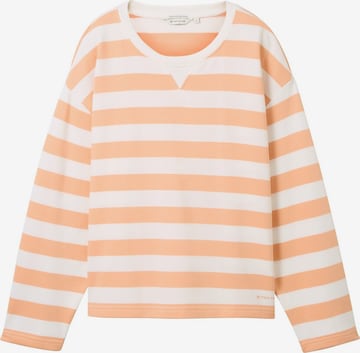 TOM TAILOR Sweatshirt in Orange: front