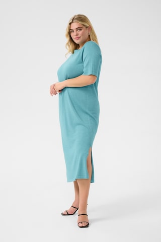 Robes en maille 'Regitta' KAFFE CURVE en bleu