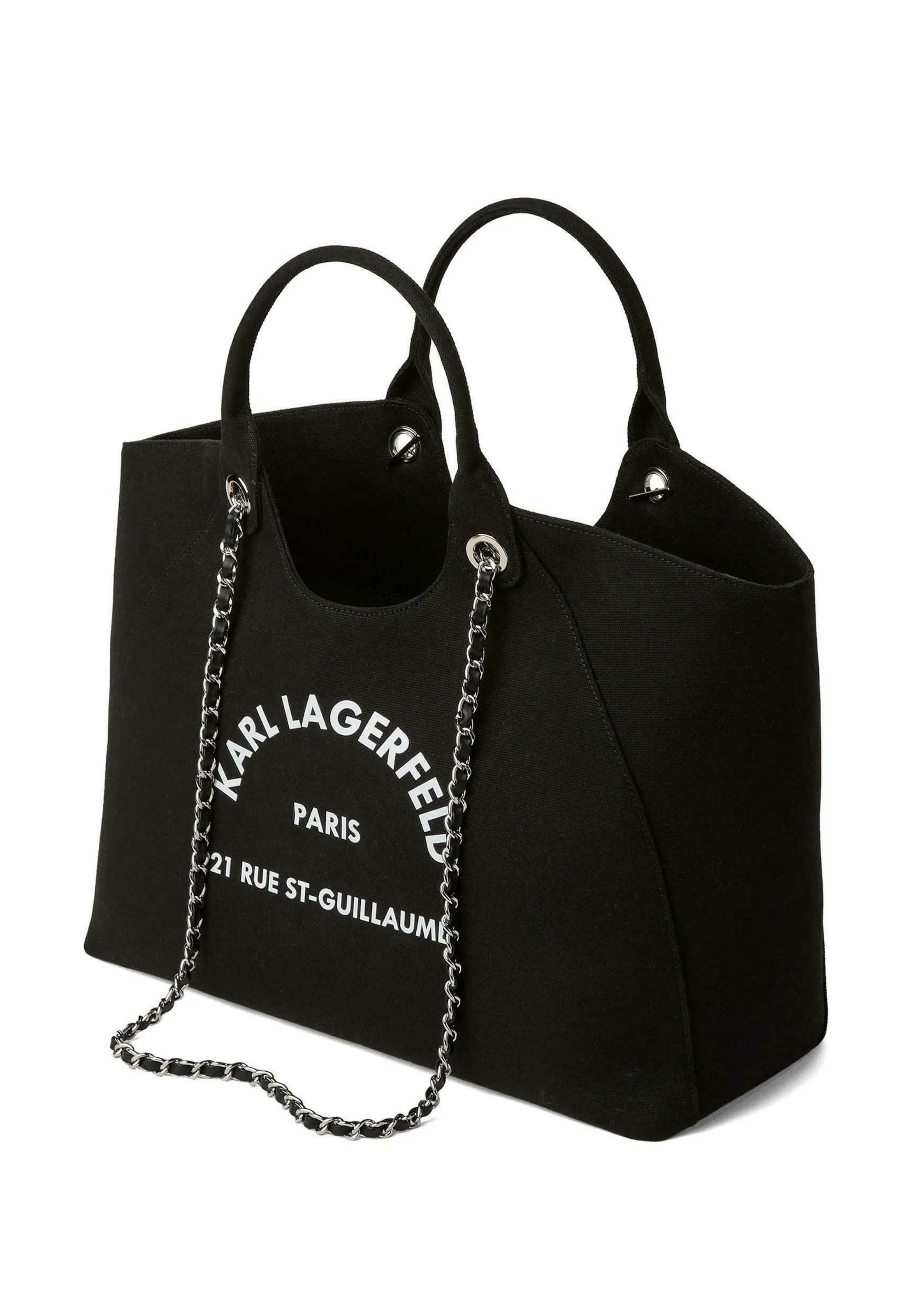 Karl Lagerfeld Shopper táska 'Rue St-Guillaume' - fekete