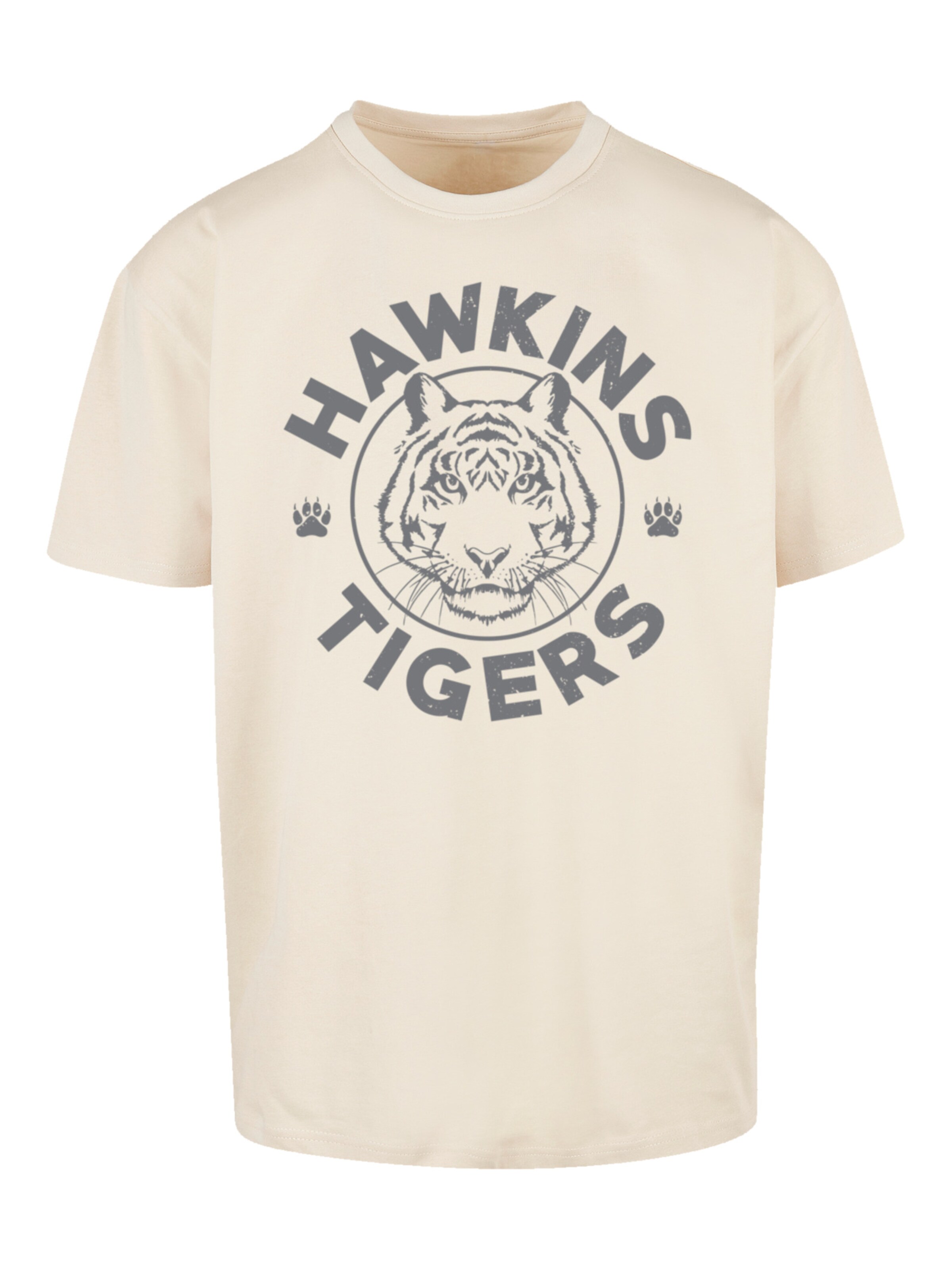 T-Shirt 'Stranger Things Netflix TV Series' F4NT4STIC en beige : devant