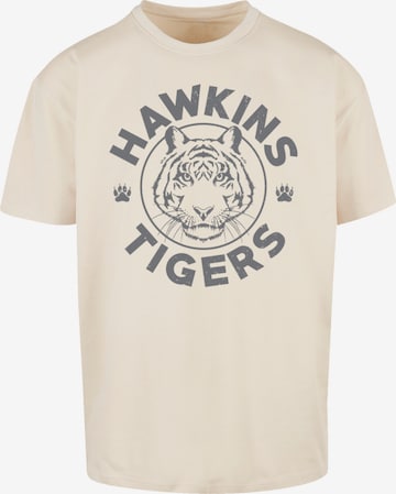 T-Shirt 'Stranger Things Netflix TV Series' F4NT4STIC en beige : devant