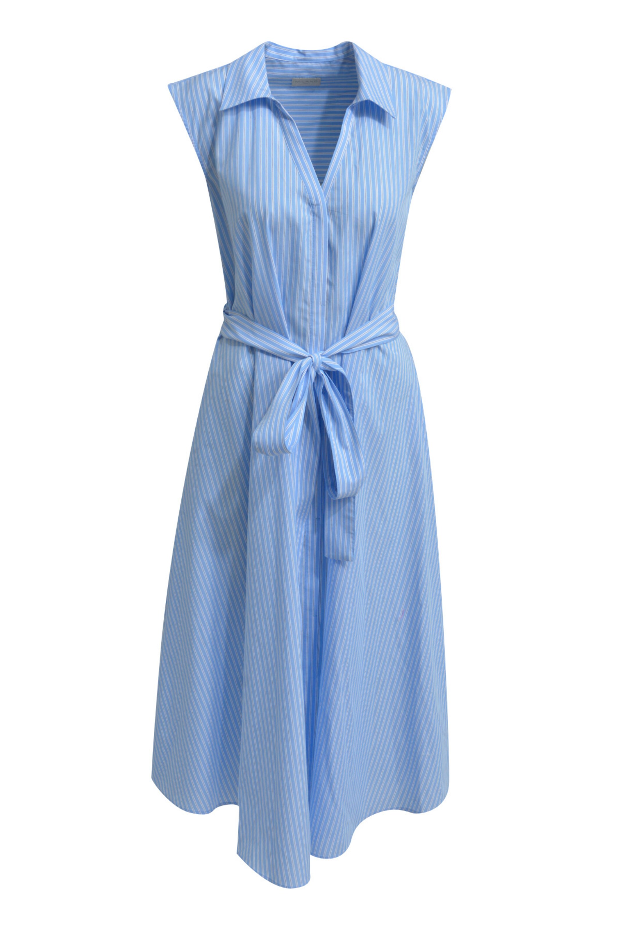 Milano Italy Summer Dress in Blue: front