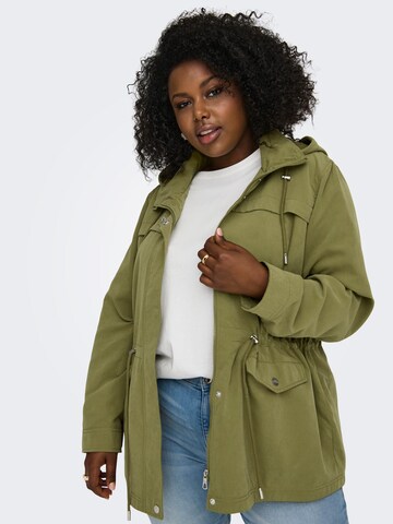 ONLY Carmakoma Between-Seasons Parka 'Starline Spring' in Green