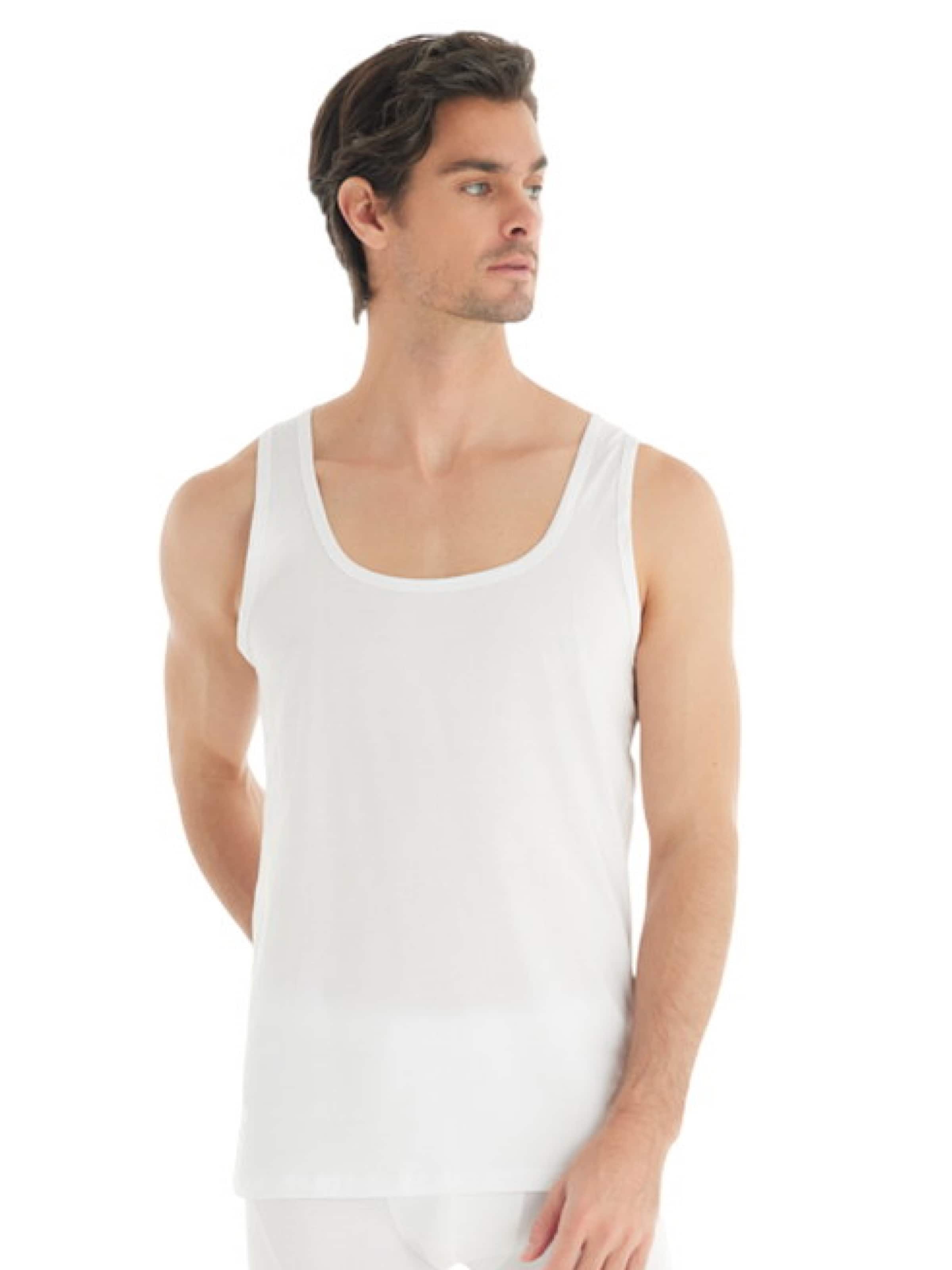 Maillot de corps Blackspade en blanc : devant