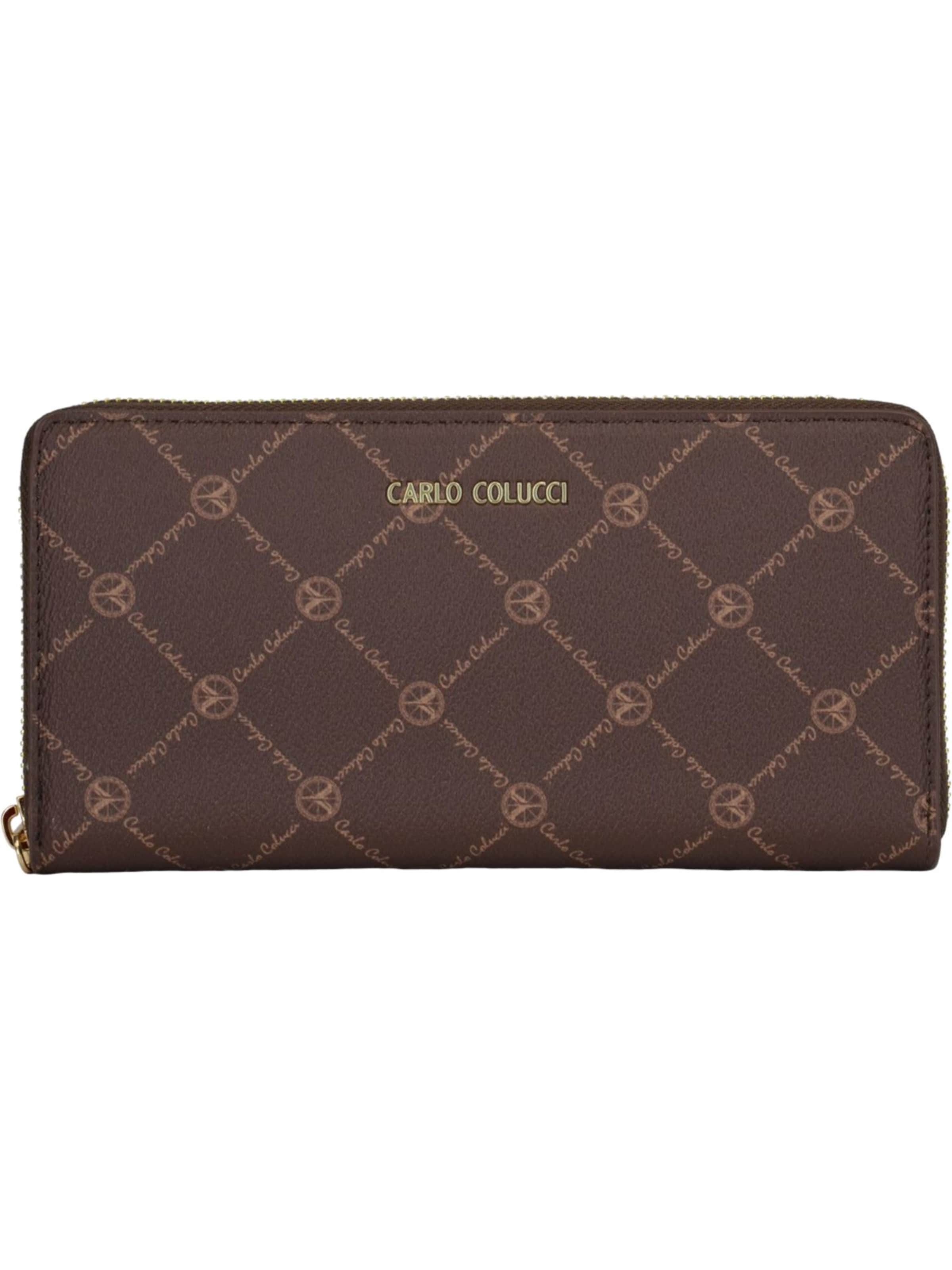 Carlo Colucci Portemonnee 'Cherici' in Bruin: voorkant