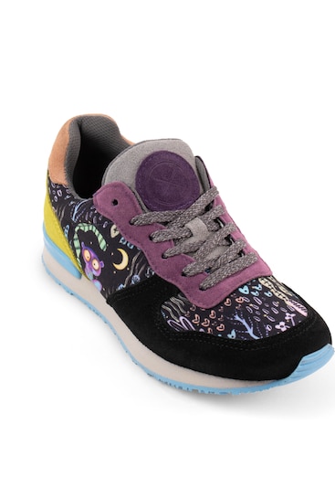 inkkas Sneaker low 'Inkkas Loomi Sneaker – Handgefertigter Damen-Sneaker mit Lemuren-Print' in mischfarben, Produktansicht
