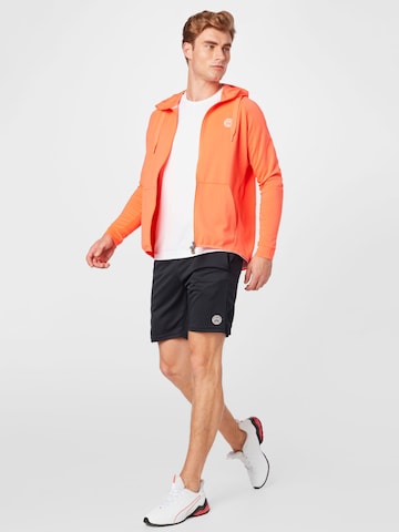 BIDI BADU Athletic Zip-Up Hoodie in Orange