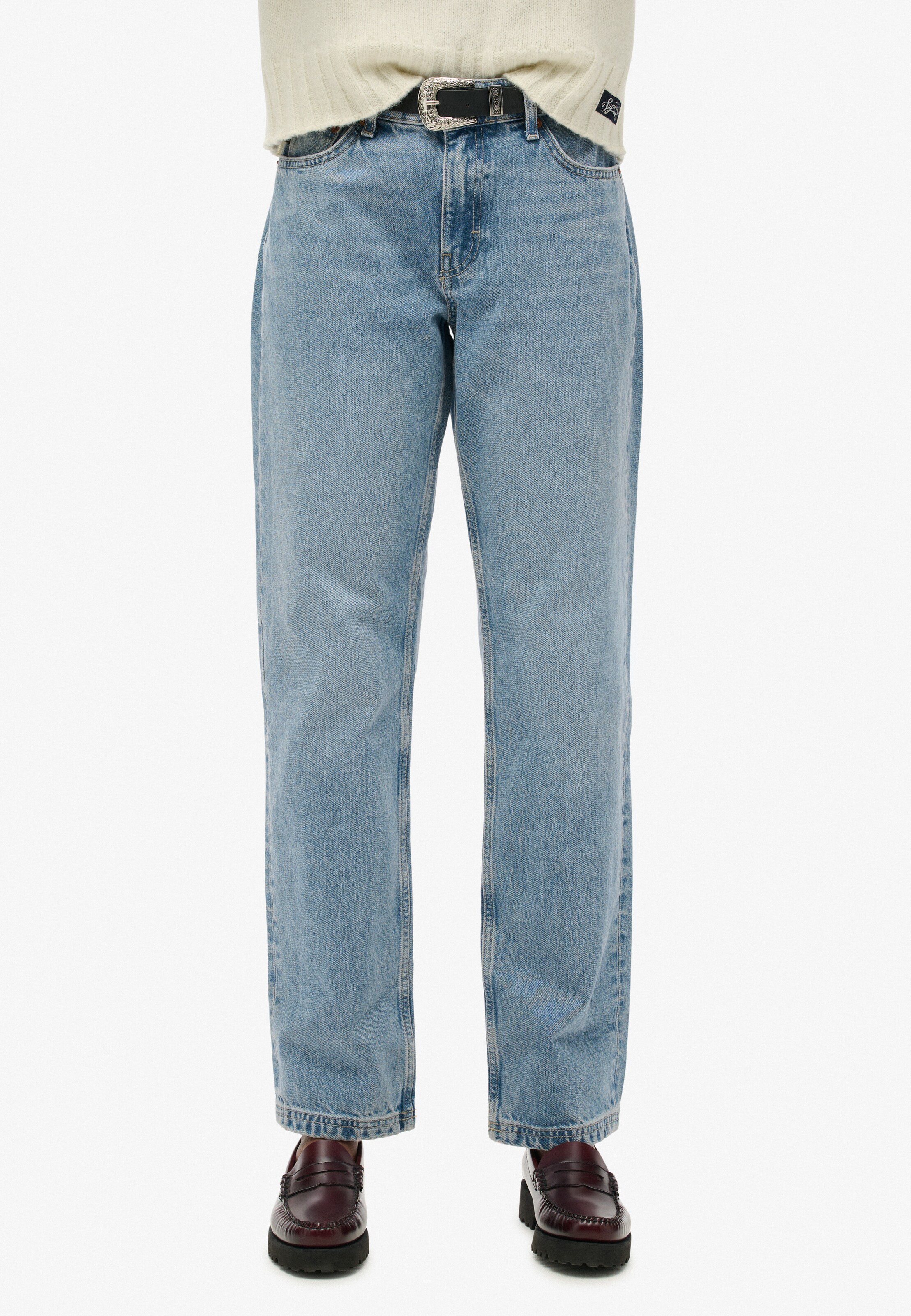 Superdry & Co Regular Jeans in Blauw