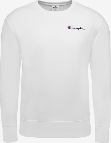 Champion Authentic Athletic Apparel Sportsweatshirt 'Crewneck' in Weiß: predná strana