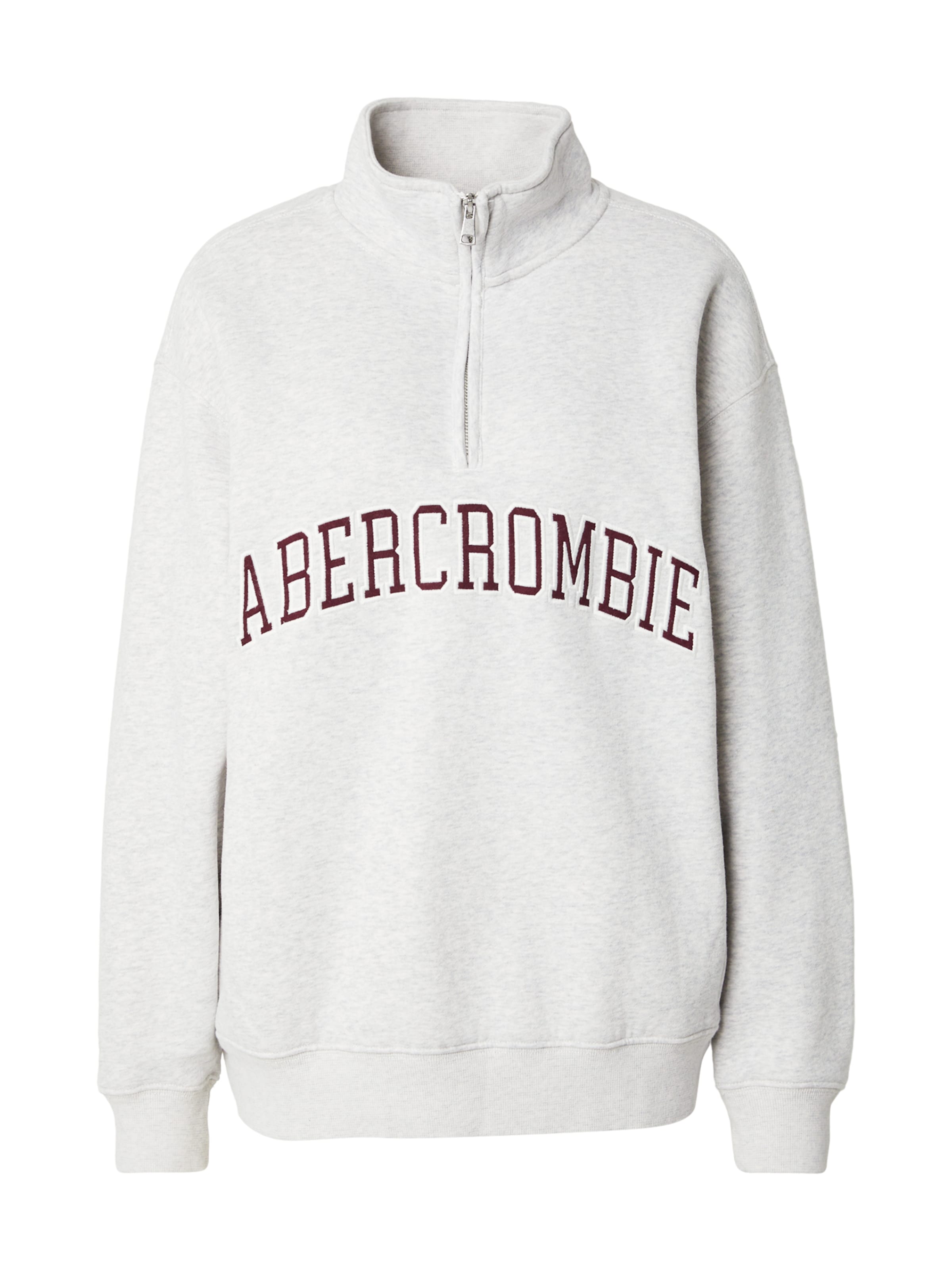 Abercrombie & Fitch Mikina – šedá: přední strana