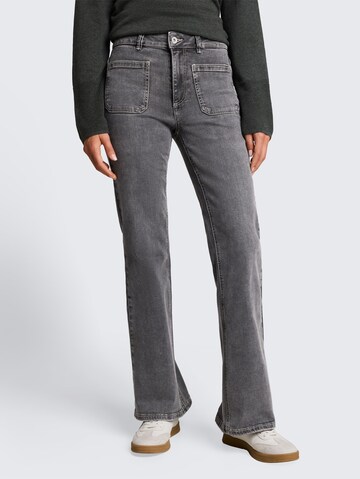 TOM TAILOR Bootcut Jeans 'Stella' in Grijs: voorkant