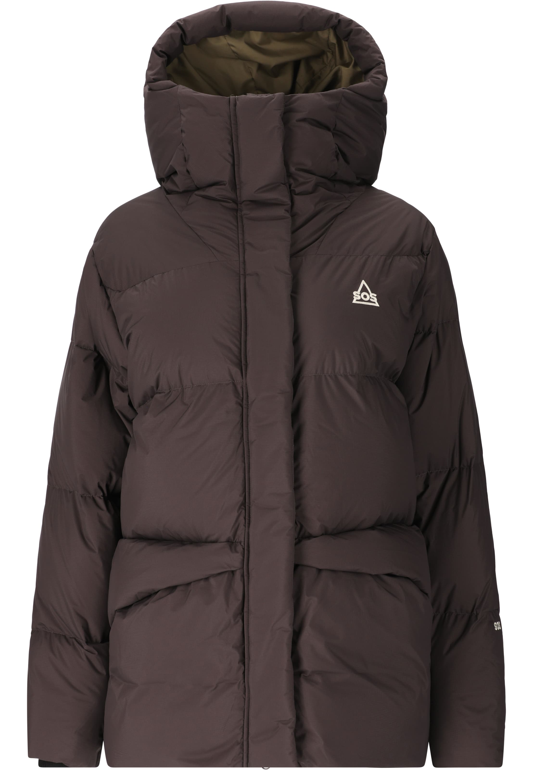 SOS Winter jacket 'Makemake' in Red: front