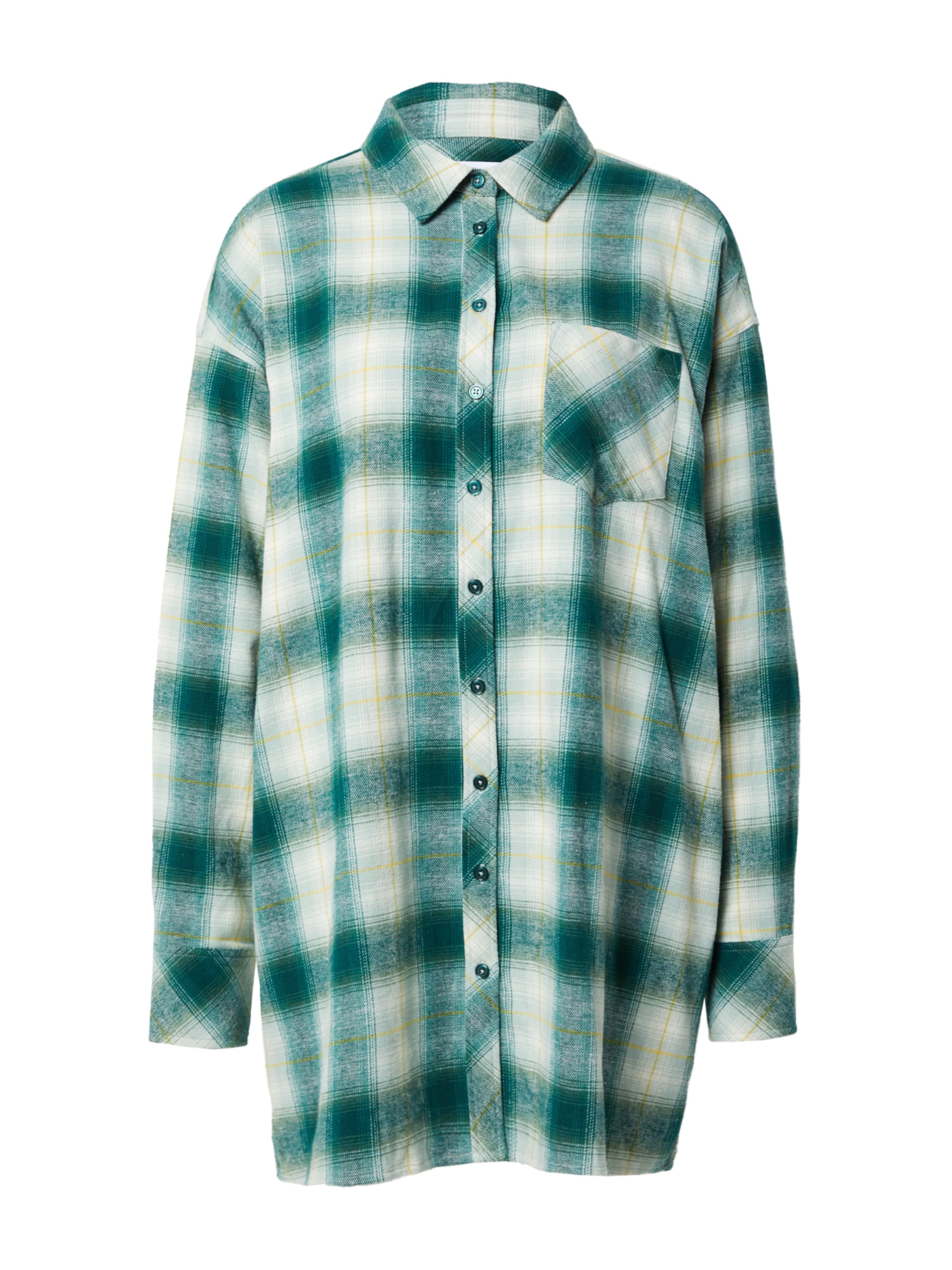 florence by mills exclusive for ABOUT YOU Skjortklänning 'Stella' i gul / grön / vit, Produktvy