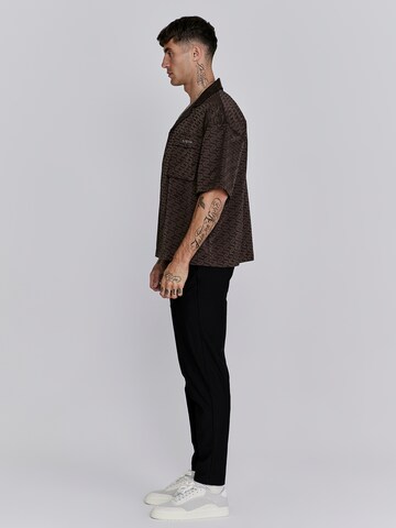 Regular fit Camicia di SikSilk in marrone